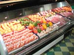 Seafood display at the Bimini Road restaurant